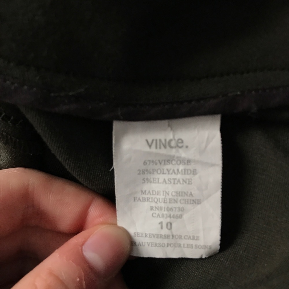 Vince Zip Up Jeggings Khaki - Picture 9 of 10